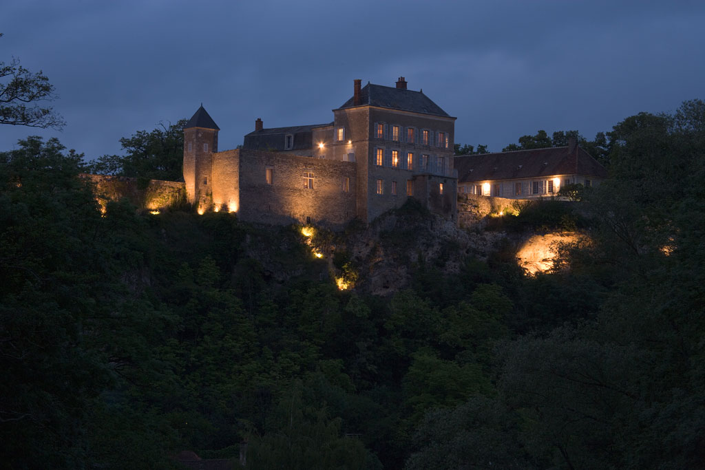 Chateau de Mailly exterior evening
